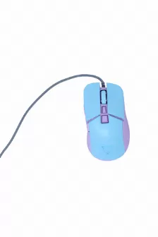 Mouse Ocelot Gaming Ocm Candy Blue óptico, 7 Botones, 7200 Dpi, Interfaz Usb Tipo A, Color Azul